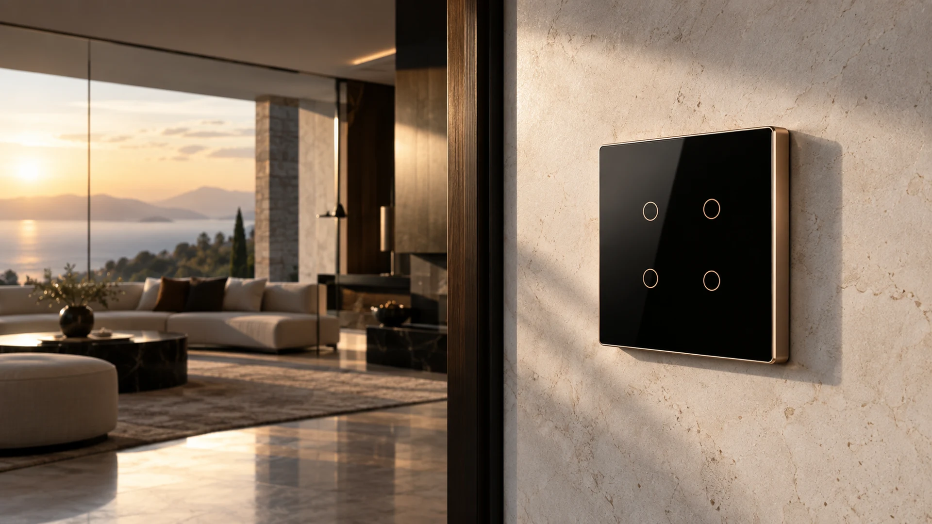 ESCULT Architectural touch switches — illustrative product scene