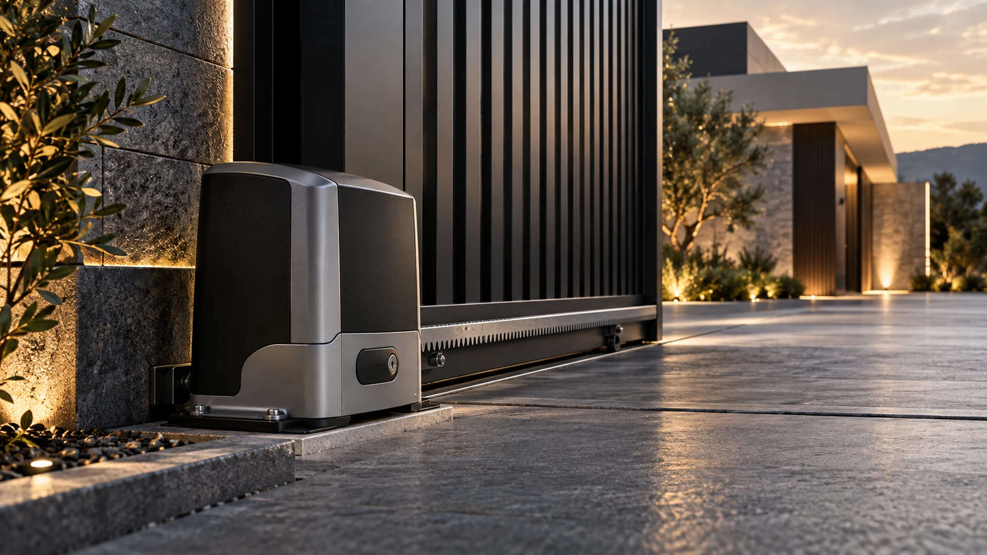 Quiko Sliding gate motor — illustrative product scene